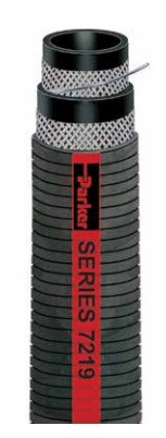 Parker 7219-1250025 E-Z Form Multi-Purpose Suction Hose 1-1/4 ID 75 PSI Black