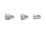 帕克8 - 4 TRTX-S管端减速器标准件1/2 JIC女性X标准件1/4 JIC钢
