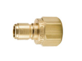 Parker BST-N1 Hydraulic Water and High Flow Non-Valved Nipple 1/8 NPTF Brass