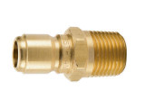 Parker BST-N2M Hydraulic Water and High Flow Non-Valved Nipple 1/4 NPTF Brass