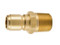 Parker BST-N2M Hydraulic Water and High Flow Non-Valved Nipple 1/4 NPTF Brass