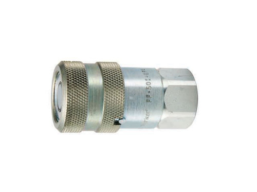Parker FF-501-8FP Hydraulic Non-Spill Coupler 1/2 NPSF Female Steel