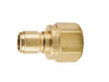 Parker BST-N4 Non-valved High Flow Hydraulic Manual Sleeve Quick Connect Coupler 1/2 NPT Female Brass