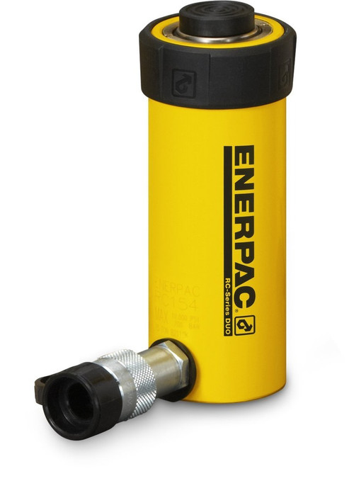 Enerpac RC-57 Single-Acting Alloy Steel Hydraulic Cylinder with 5 Ton Capacity, Single Port, 7 Inch Stroke