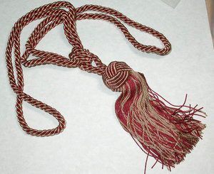 Copper Gold Fancy Curtain Tie Back Tassel Patchwork Panda Llc