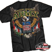 762 Design Army Fighting Eagle T shirt