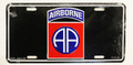82nd Airborne License Plate