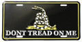 Don't Tread on Me License Plate