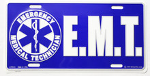 EMT License Plate