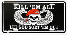 Kill em All License Plate