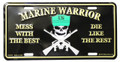 Marine Warrior License Plate