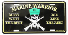Marine Warrior License Plate