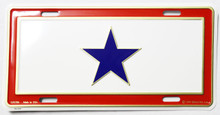 Service Flag License Plate