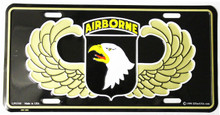 101st Airborne License Plate