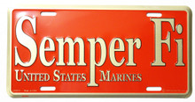 Semper Fi License Plate