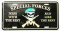 Special Forces License Plate