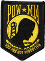 Gold POW MIA Patch