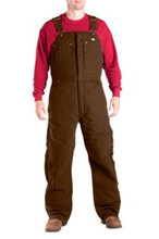 Dark Brown Dickies Sanded Duck Bib Overall
