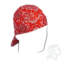 ZANheadgear Red Paisley Flydanna