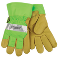 Kinco Safety Green Lined Pigskin Leather Palm Gloves