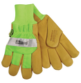 Kinco Safety Green Pigskin Palm Glove with Waterproof Lining