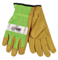 Kinco Safety Green Mesh Back Pigskin Leather Driver Glove