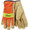 Kinco Safety Orange Mesh Back Pigskin Leather Driver Glove