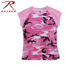 Rothco Women's Pink Camo Raglan T Shirt