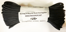 100' Hank Black Paracord