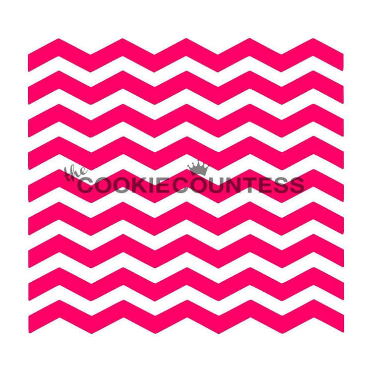 Overall stencil size approximately 5.5" x 5.5". PINK sections in image are the open sections. Stencils are 5mil Food Grade plastic, washable and reusable.