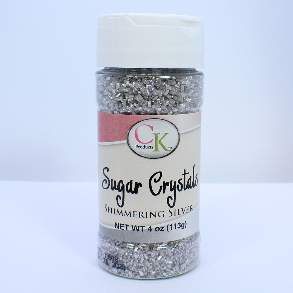 Silver Pearl Sugar Crystals 4 Oz Cake Carousel Inc