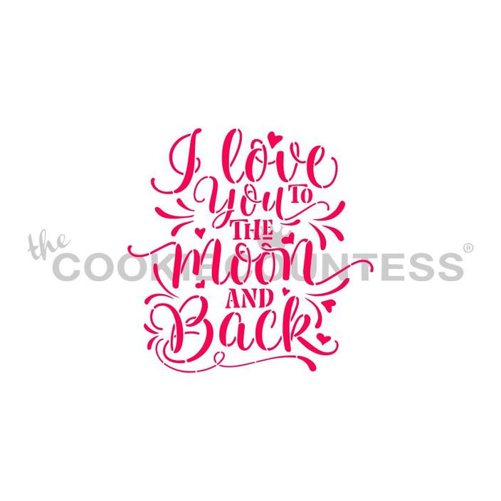 I Love You To The Moon Back Cake Carousel Inc