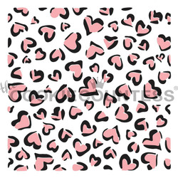 2 Piece Leopard Print Hearts