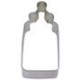 Tinplated steel cookie cutter.  Hand wash & dry thoroughly before storing.