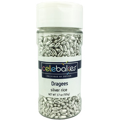 Silver Rice Dragees  3.7oz