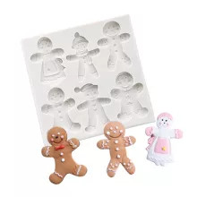 Gingerbread Figures Asst. Silicone Mold