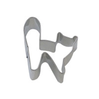 Tinplated steel cookie cutter.  Hand wash & dry thoroughly before storing.
Great for cutting out fondant and magic chocolate pieces. 