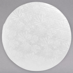 10" White Round Drum