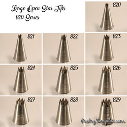 Open Star Tip #829 - Cake Carousel Inc.