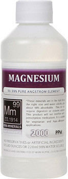 Magnesium comes in 8, 16 and 128 ounces.