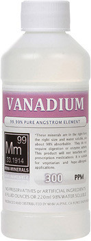 Vanadium comes in 8, 16 and 128 ounces.