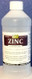 Zinc comes in 8, 16 and 128 ounce sizes.
