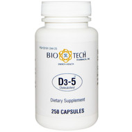 Vitamin D3 as Cholecalciferol, 5,000 IU, 250 capsules $20 Free Shipping