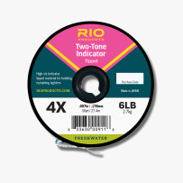 Rio Two-Tone Indicator Leader Material- Pink/Chartreuse