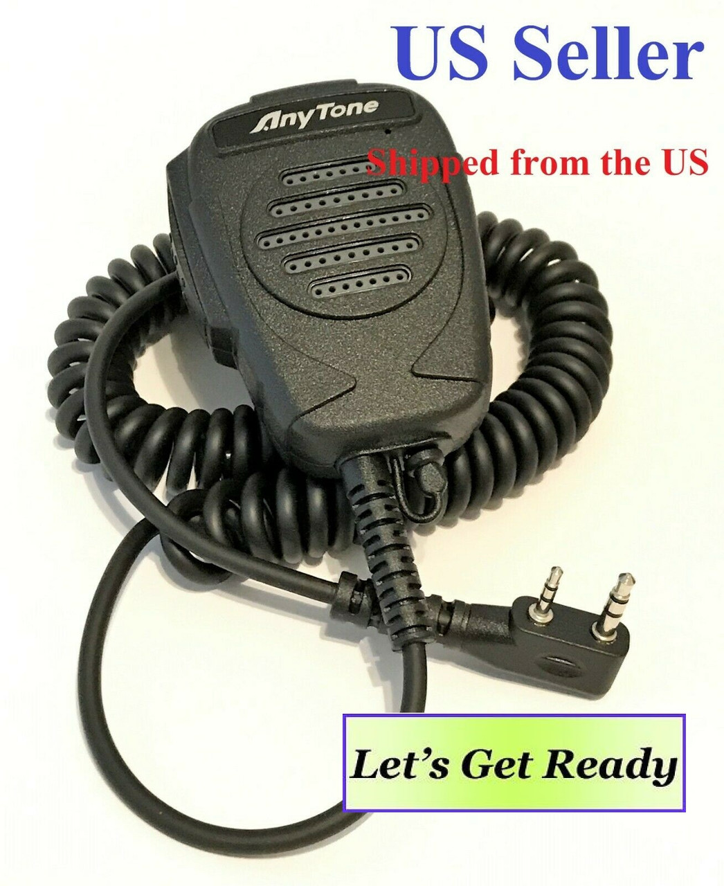 AnyTone Speaker MIC for AT-D878/868 Series DMR/Analog Radio, Also for  Kenwood K Type Connector Walkie Talkie Radio.