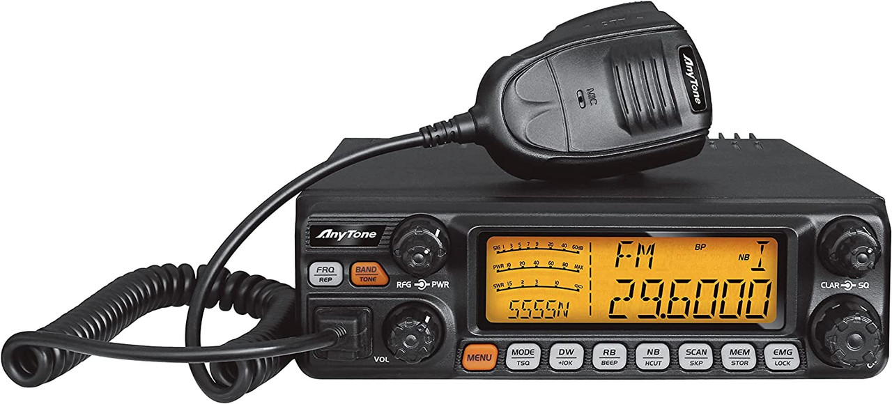 AnyTone AT-5555N II Upgraded 10 Meter CB Radio, with AM, FM,SSB,  PEP,CTCSS/DCS Function, Up to 60W High Power
