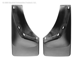 WEATHERTECH 110010 BLACK NO DRILL MUDFLAPS CHEVROLET SILVERADO 2007 - 2013 WILL NOT FIT WITH FENDER FLARES/TRIM; WILL FIT WITH FACTORY RUNNING BOARDS