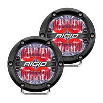 RIGID INDUSTRIES 36116 360-SERIES 4 INCH LED OFF-ROAD DRIVE BEAM RED BACKLIGHT PAIR