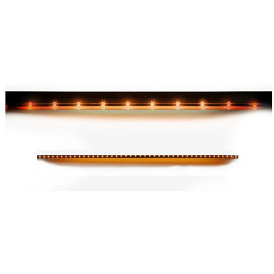 RECON 26413 48" BIG RIG SIDE MOUNTED AMBER LED RUNNING LIGHT KIT FITS MOST STANDARD CAB TRUCKS