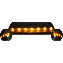 RECON 264155BK SMOKED LENS AMBER LED CAB LIGHTS 2002-2007 GM SILVERADO/SIERRA (WITH FACTORY CAB LIGHTS)